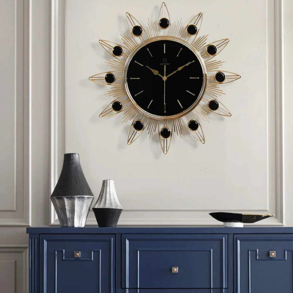 Special-Shaped Clock Living Room Entrance Pocket Watch High-End Wall Clock European Entry Lux Creative Trending Wall Clock