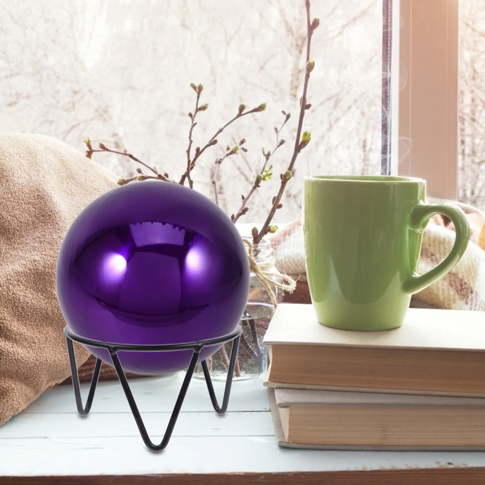 

1pcs Iron Crystal Ball Stand For Globe Sphere Stone Decoration Simple Metal Display Rack Gazing Bowl Holder Platter Base Ball