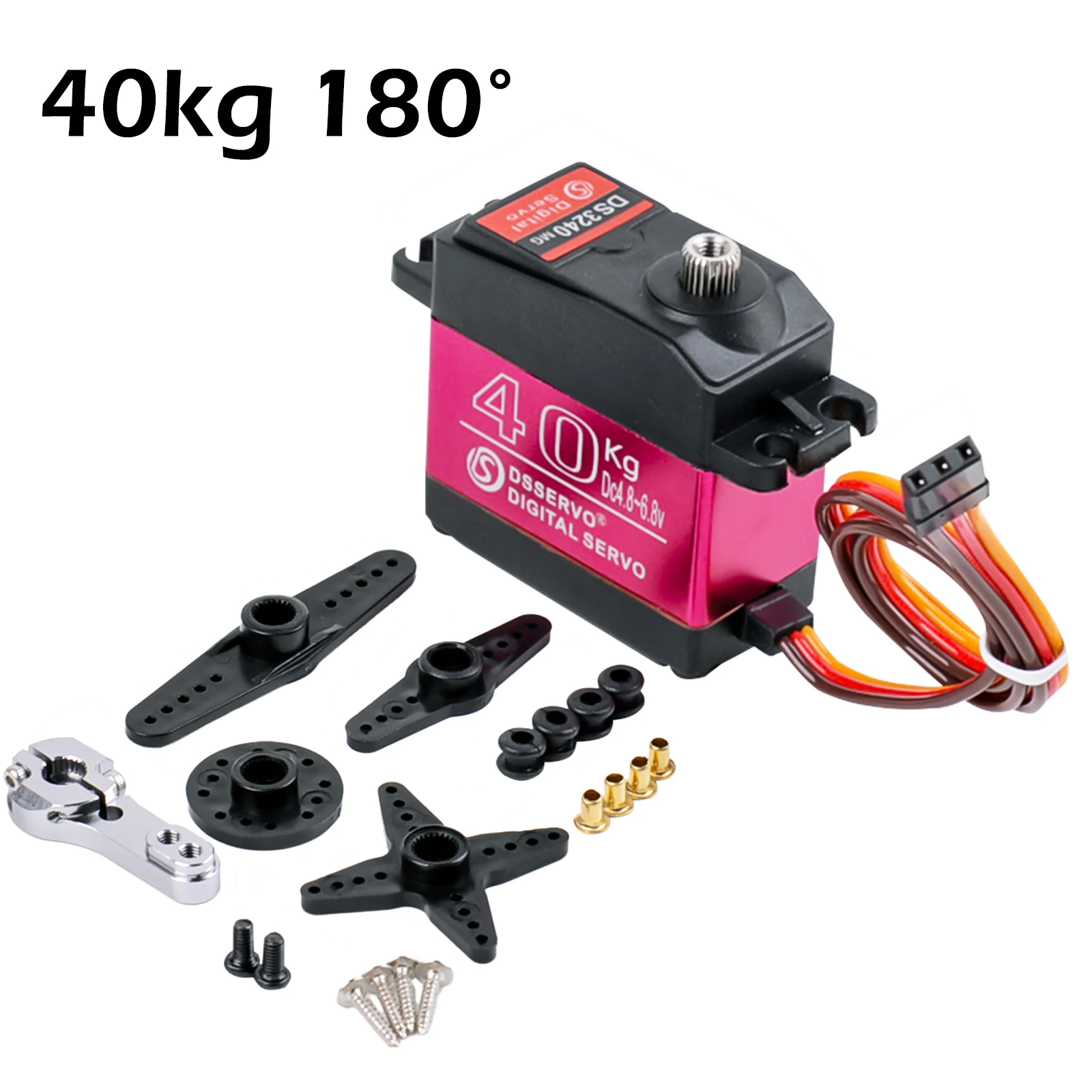 Imagem -04 - Impermeável Alto Torque Digital rc Coreless Servo 20 kg 25 kg 30 kg 35 kg 40 kg 45 kg 60 kg 80 kg 150kg Ds3218 Ds3225 Ds3235 Pro Ds5160