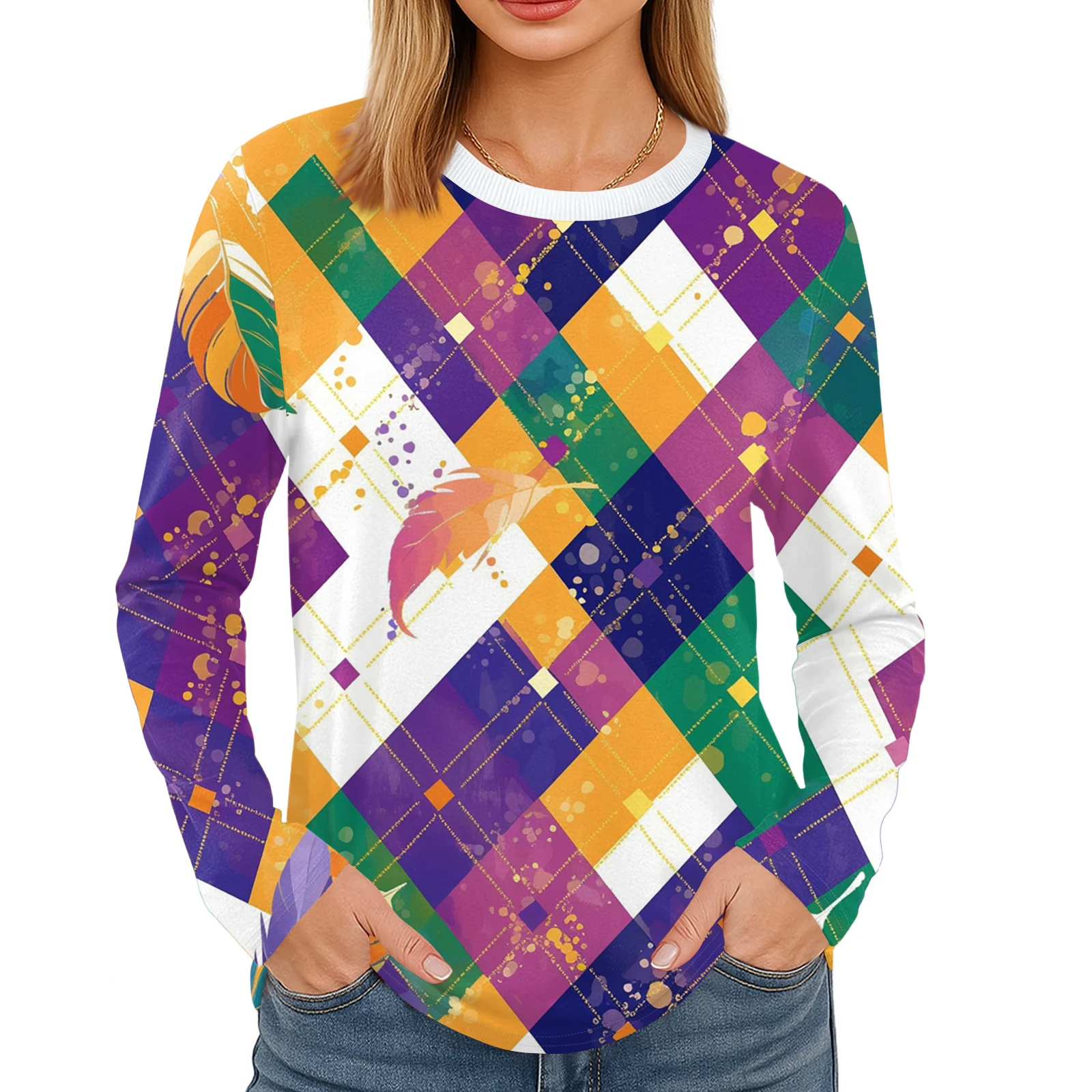 

Карнавальные топы, футболка с длинными рукавами, женская униформа медсестры, милая футболка с принтом, несколько стилей повседневного базового пуловера, свитера