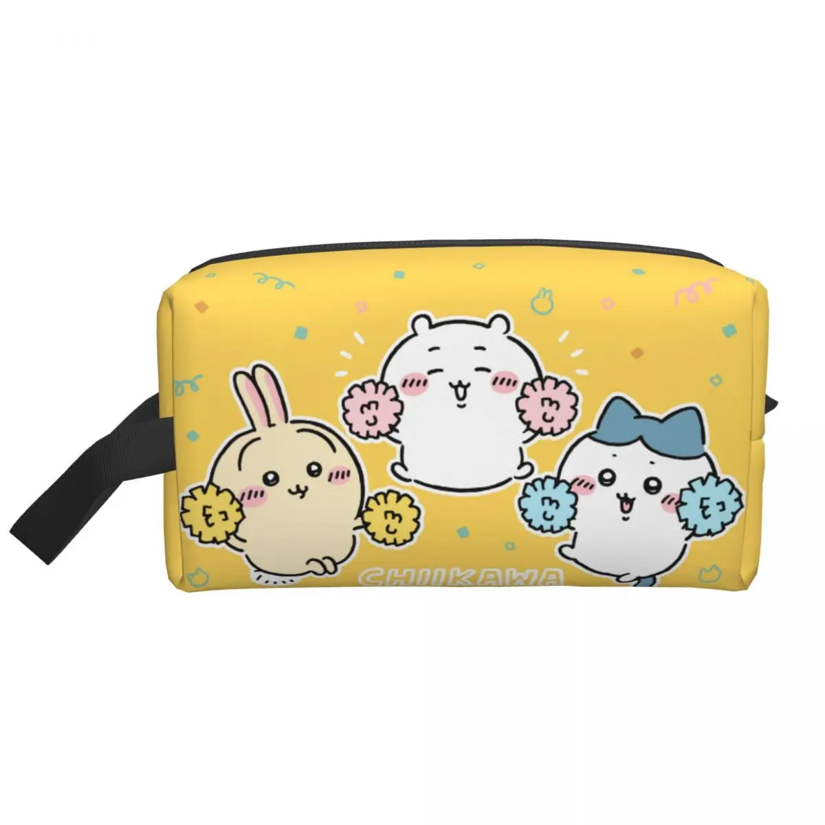 Custom Cartoon Chiikawa Anime Toiletry Bag for Women Popular Manga Cosmetic Makeup Organizer Lady Beauty Storage Dopp Kit Box