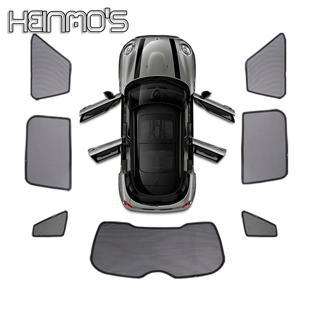 For Mini Cooper F54 F55 F56 F60 R60 Countryman Clubman Mesh Cover Window Sunshade Magnetic Shade Blind Car Accessories