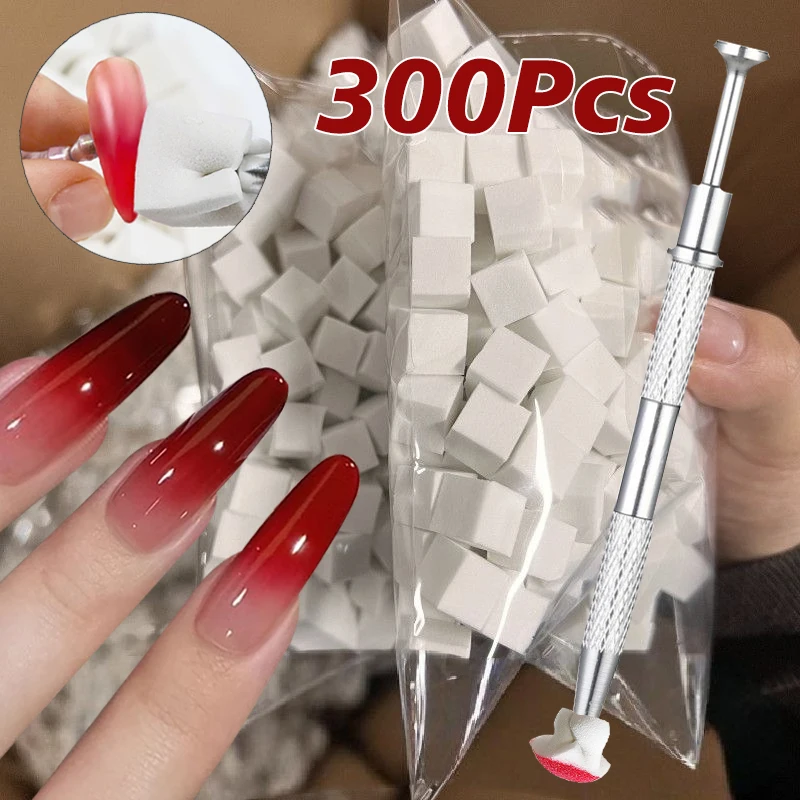 

Square Nail Art Sponge Set Blush Gradient Nail Brushes Gel Polish Design Nail Sponge Grab Pen Beauty Manicure Supplies Tools