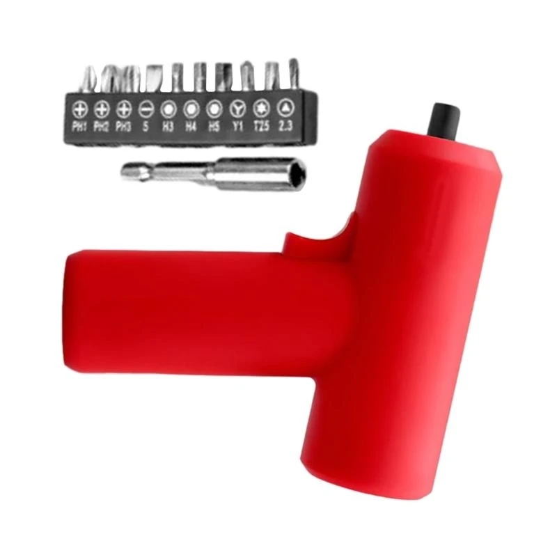 Electric Cordless Screwdriver Screwdriver Heads Handy Repair Tool 5Nm Torque Screwdriver with Charging Cable 12pcs Bits 448A