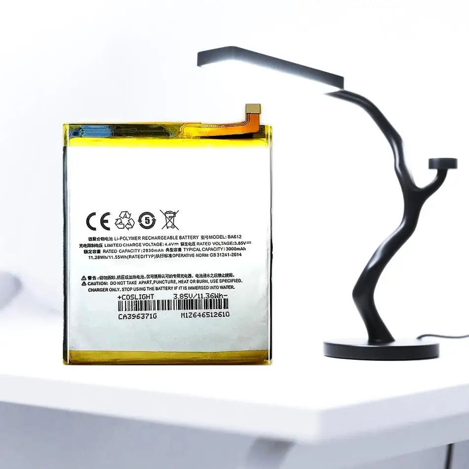 

Mobile Phone Battery For Meizu Meizy 5S M5 M5S M612Q M612M 3000Mah High Capacity BA612 Durable