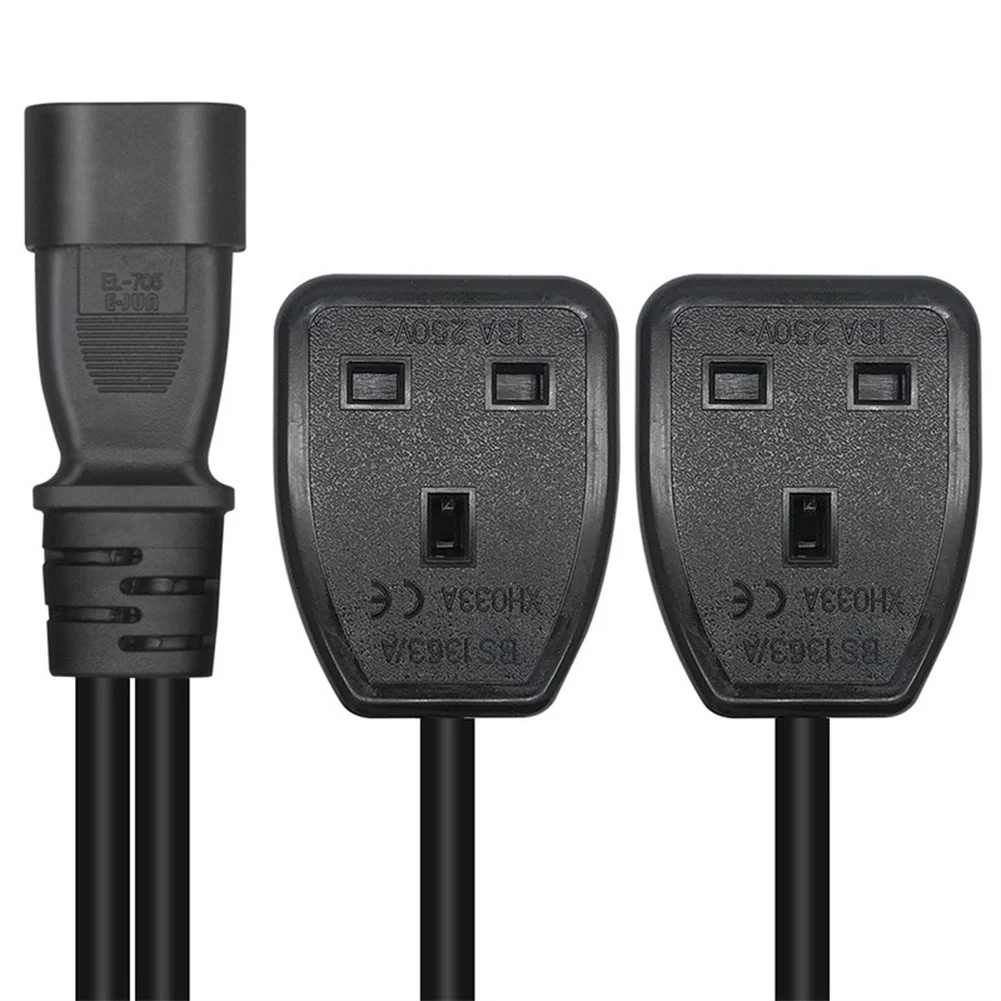 For Tight Spaces C14 To Dual UK for iec C14 Converter Dual Uk Socket Converter BS1363 Compliant for robust Construction