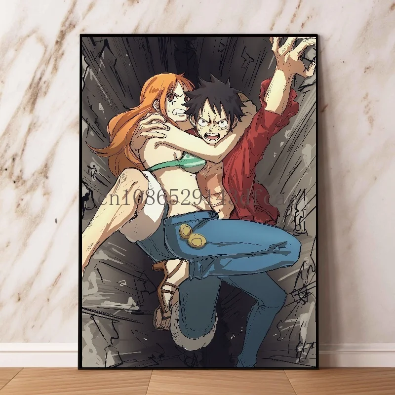 One Piece Sexy and Beautiful Nico·Robin Nami Boa Hancock Perona Wall Decoration Poster Living Room Decoration Canvas Painting