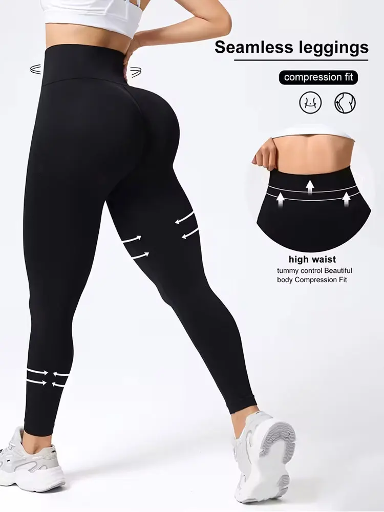 Mid Rise Yoga Pants Buttery Soft Fabric Peach Hip Sports Legging Nude Feel Breathable Bottoms For Gym Pilates Running Daily Wear