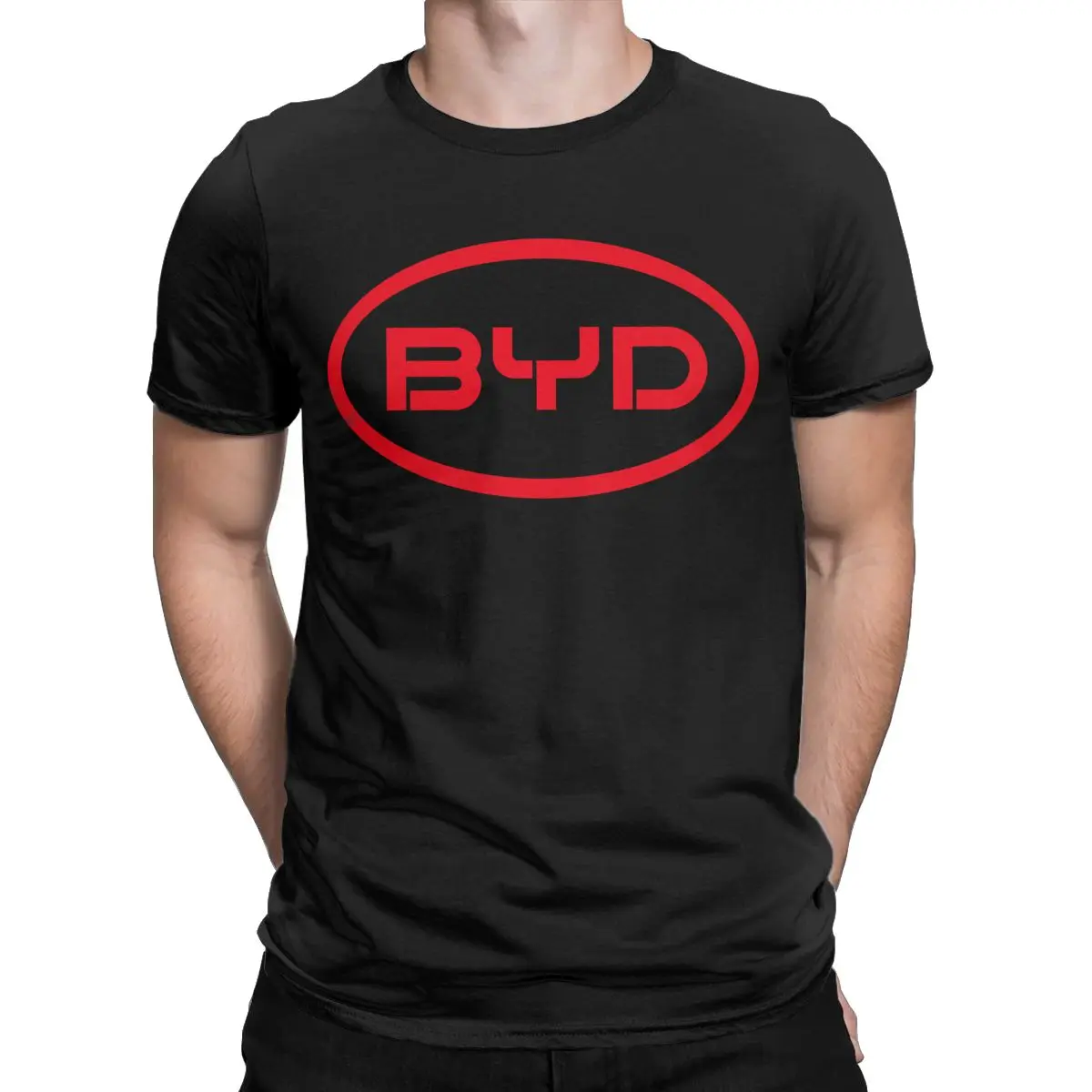 BYD Shirt Accessories Men Women 100% Cotton Vintage T-shirt Short Sleeve Clothes Summer