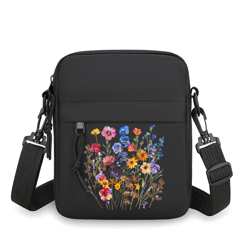 2026 Vintage Wildflower Print Women Men Shoulder Bag Fashion Flower Lovers Gifts Small Crossbody Bag