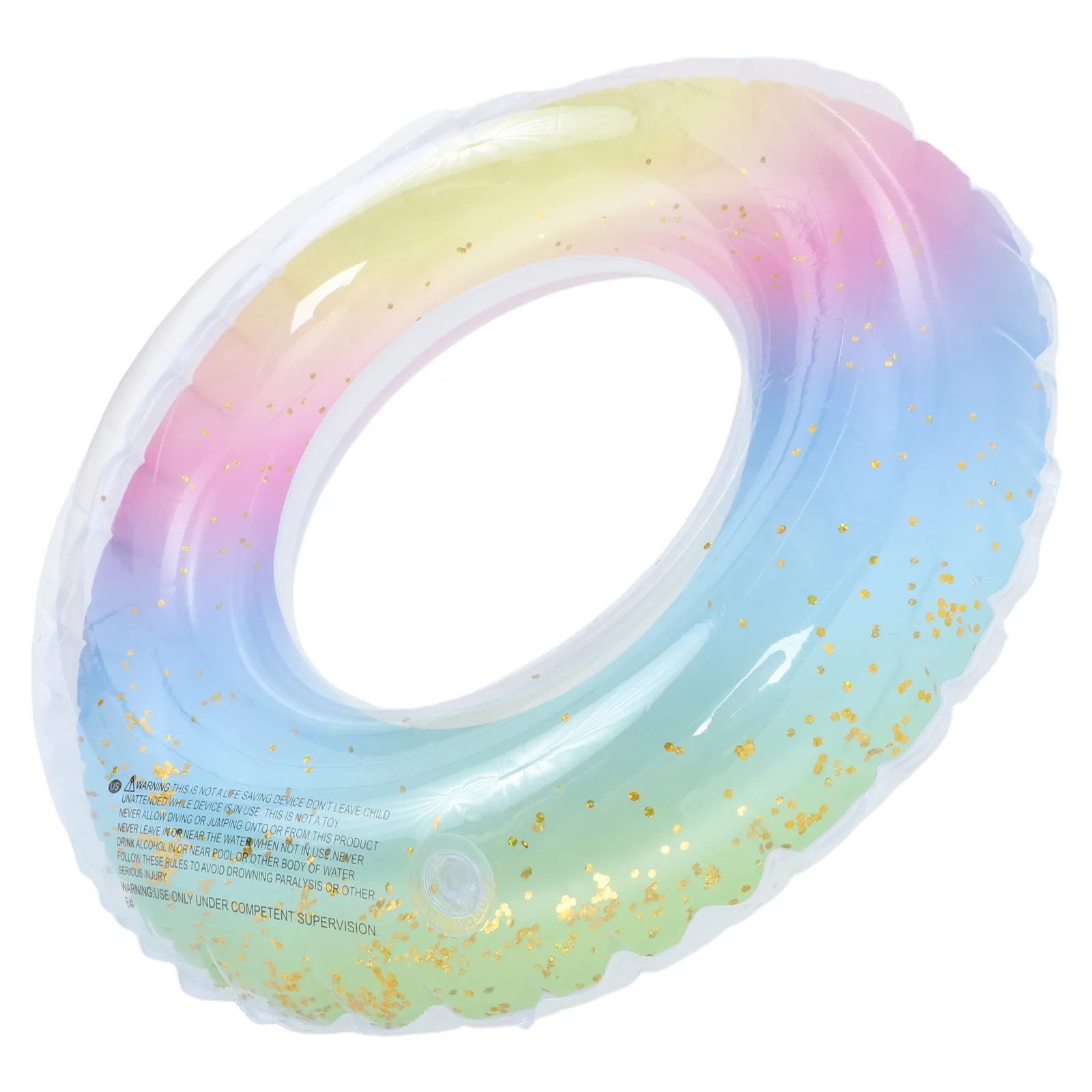 

Rainbow Swimming Adult Pool Floats Translucent Floaties for Adults Inflatable