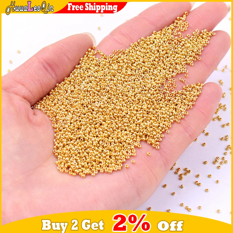 840pcs 1.5mm Metallic Bronze Glass Beads 15/0 Uniform Japan Loose Seed Beads for Jewelry Making DIY Bracelets Sewing Accessories