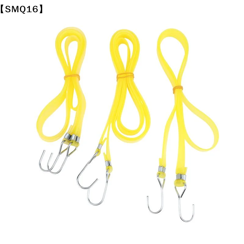 Elastic Cargo Tie Down Straps WithMetal Hooks 1M-2M Motorcycle Bike Bungee Cord For Luggage Transport Rubber Security Rope【SMQ】