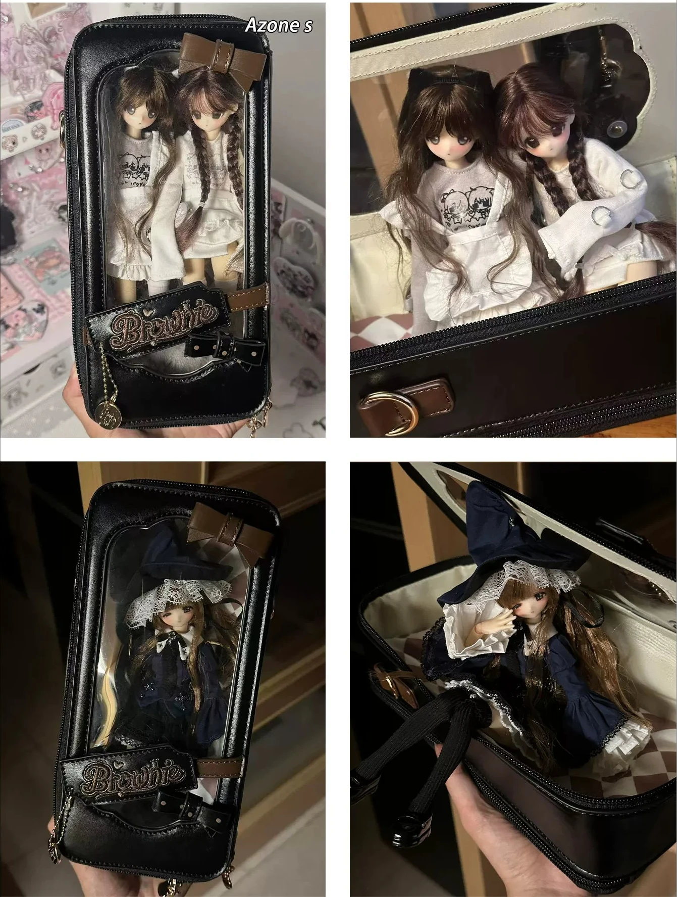 Japanese Original Daily Messenger Transparent 8 Points Bjd Baby Bag Lta Female Mjd Going Out Shoulder Backpack Animation Bag