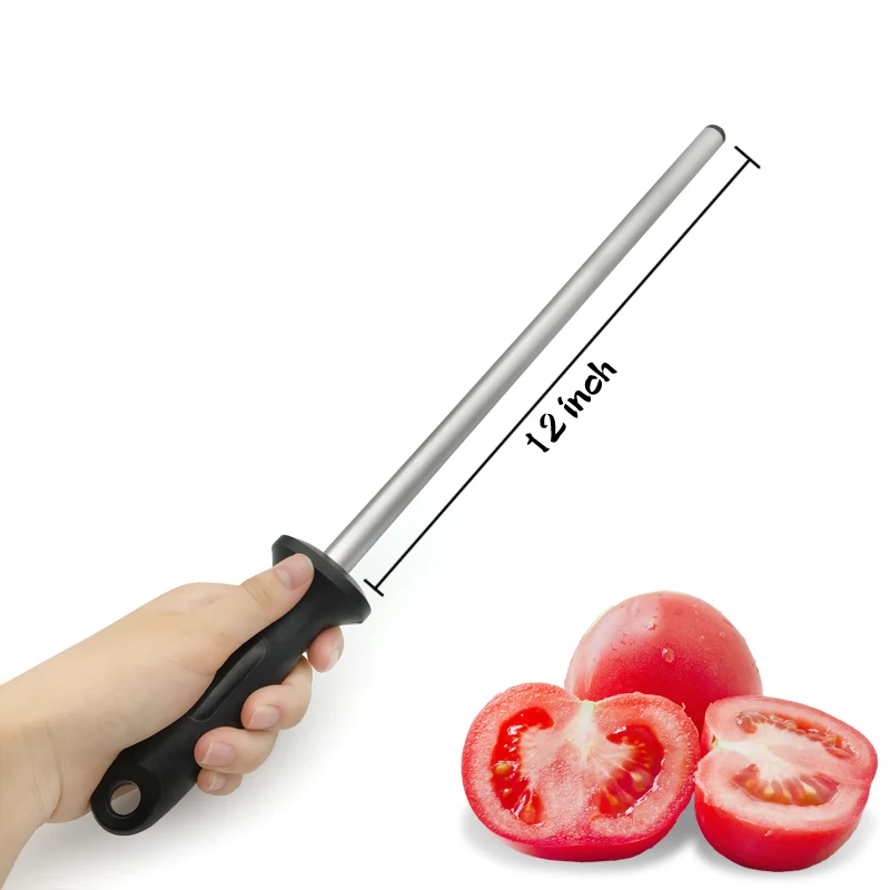 TAIDEA 12inch Knife Carmic/Diamond Sharpening rod T0823D steel Professional Kitchen sharpening system knife sharpener tool
