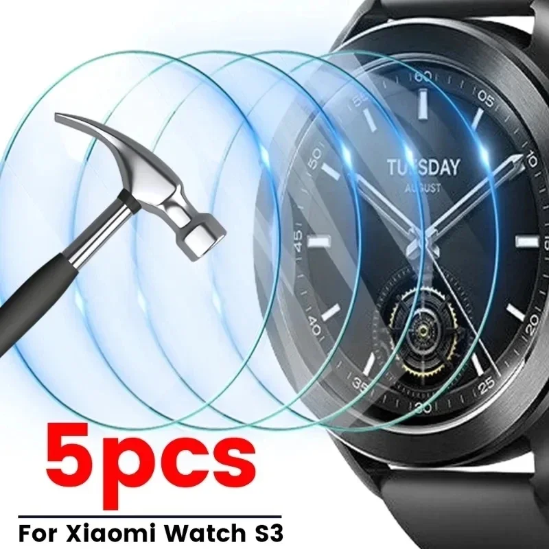 Xiaomi Mi Watch用強化ガラス保護フィルム,スマートウォッチ用強化ガラスプロテクター,s3