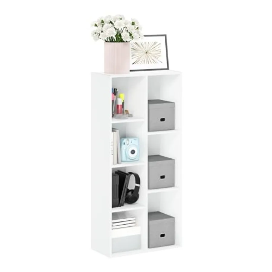 

LUDER Book Shelf Bookshelf Bookcase 9.4 x 19.5 x 41.7 for Living Room Bedroom Home Office