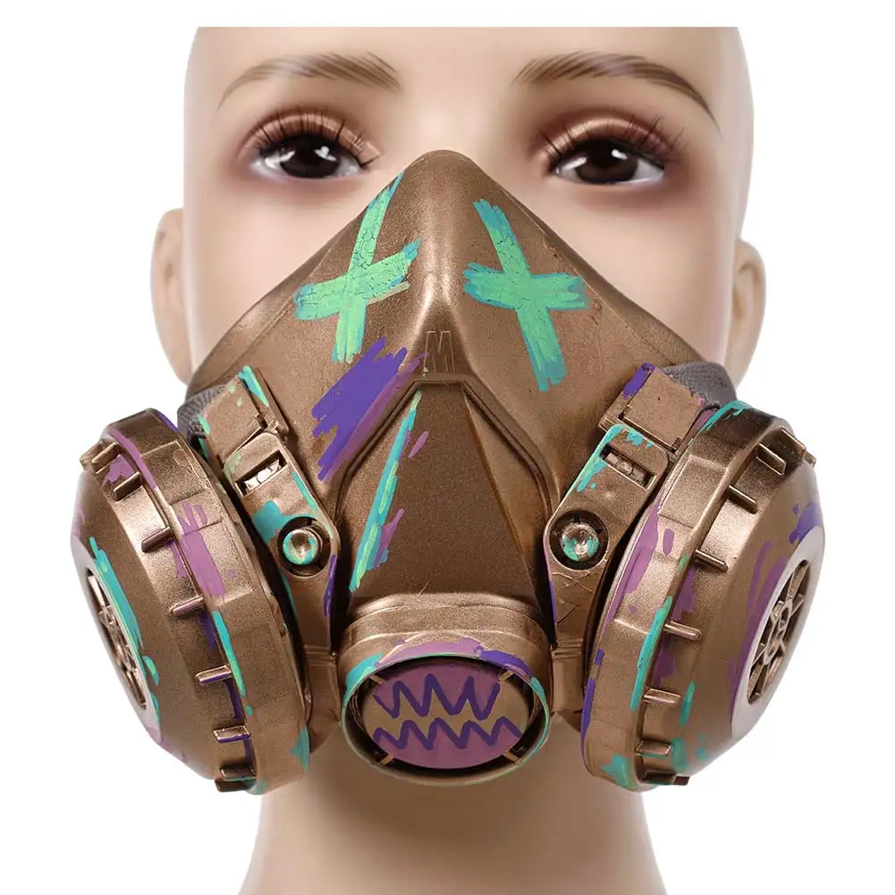 Anime Arcane Jinx Mask Cosplay Props 2024 Game LOL Role Headgear Face Cover Mask Costume Accessories Halloween Party Suit Prop