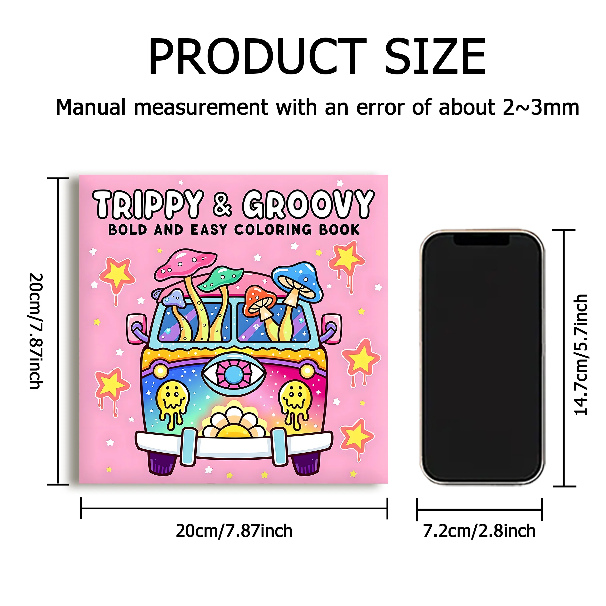 GROOVY Bold-easy Patterns Coloring Book for Adults Cute Drawing Book Perfect Gift for Party and Birthday