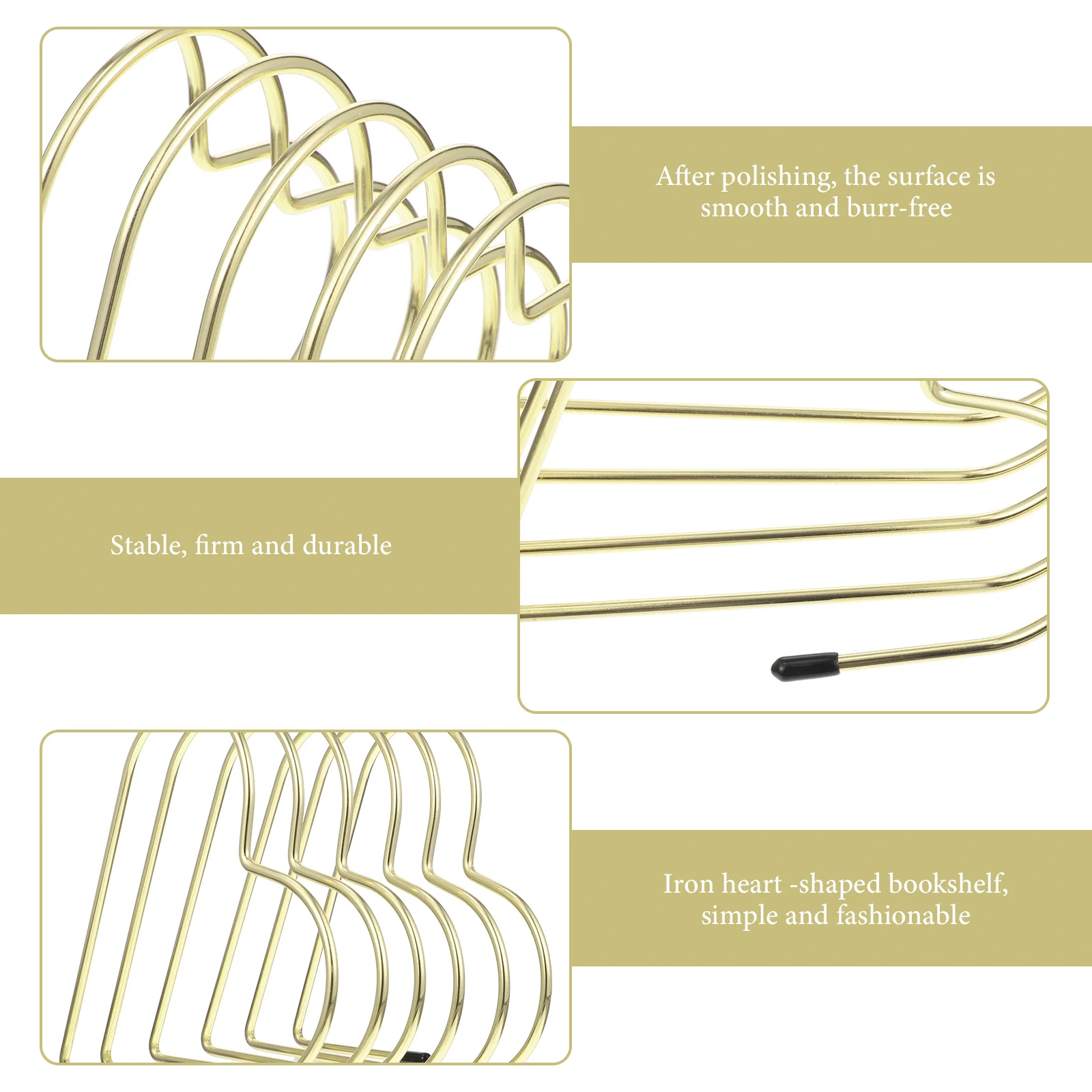 Creative Design Study Book Holders Bookends Crafted File Organizer Bookstand Stands Heart Shaped Bookcase Shelf