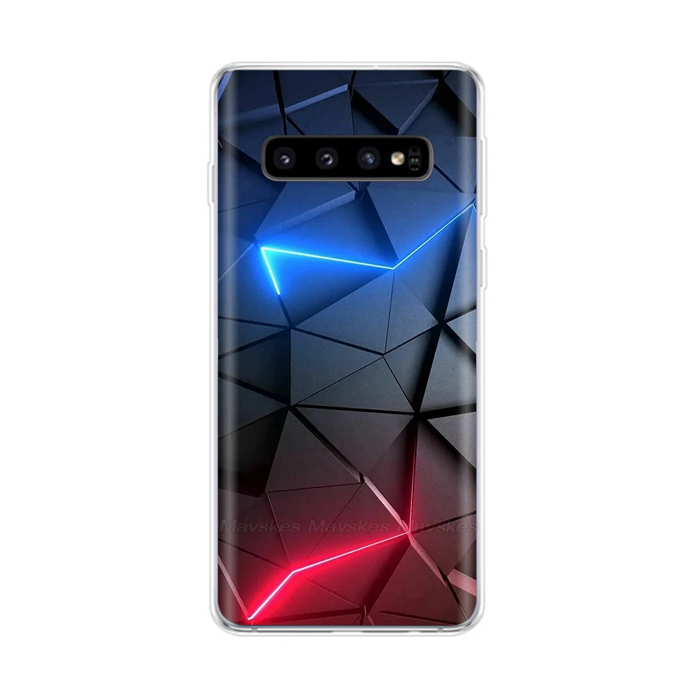 Funda de silicona para Samsung Galaxy S10 Plus, carcasa trasera suave para Samsung S10 S 10 S10 +, fundas transparentes de TPU
