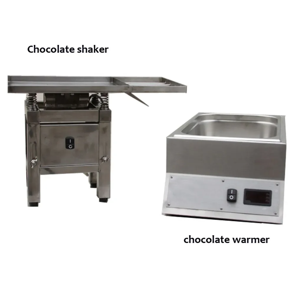 Automatic Stainless Steel Chocolate Melting Vibration Table Machine Chocolate Moving Shaking Spreading Maker Machine