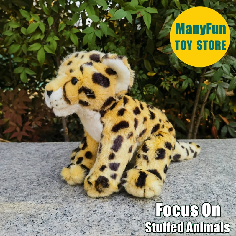 

Lifelike Cheetah Plush Toy - Realistic Leopard Stuffed Animal, Safari Leopard & Jaguar Plushie, Wild Spotted Big Cat Doll Gift