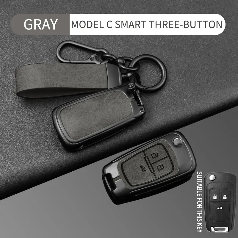 Leather Car Key Case Full Cover For Buick Chevrolet Cruze Opel Vauxhall Astra J Corsa Insignia Mokka Encore Accessory