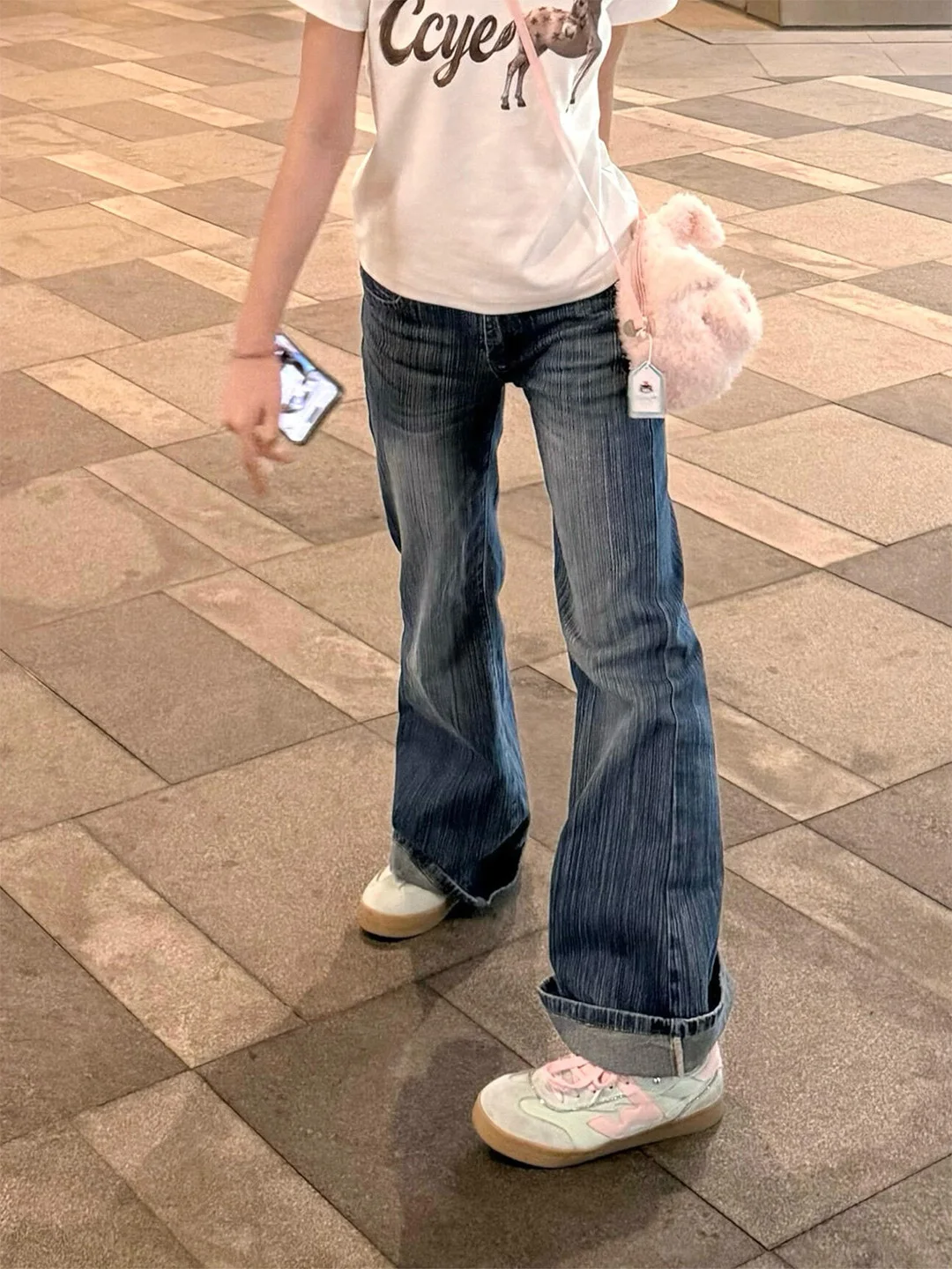 

Slimming Dark Blue Denim Jeans High Waist Straight Leg Casual High Quality Spring Summer Ladies Jeans American Style Floor Le...