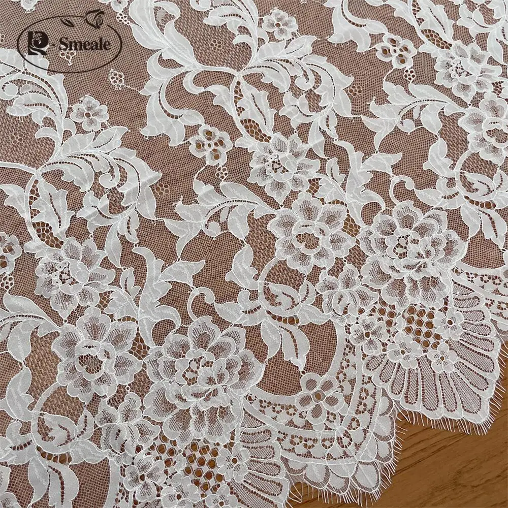 Dicke Wimpern, weicher Spitzenstoff, Nähzubehör, Hochzeitskleid, RS4146 – Detail 4