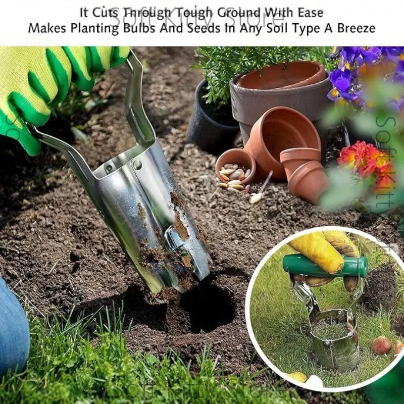 Gardening Sowing Artifact Hole-punching Seedling Transplanter Vegetable Planting Digging Seedling Raiser