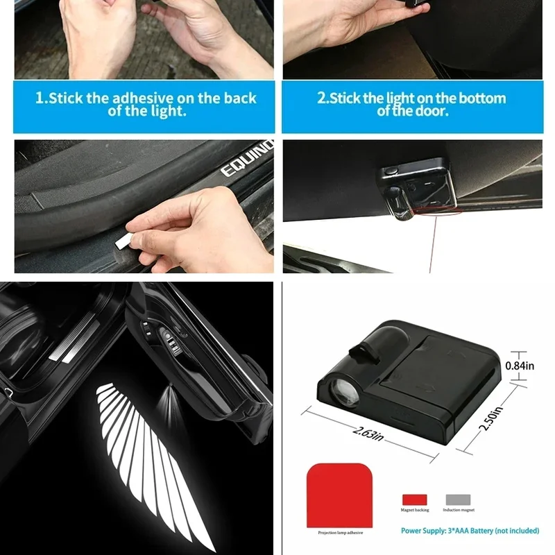 For H-yundai Tucson JM TL NX4 2005 2006-2024 Car Door LED Courtesy Welcome Light Logo Ghost Shadow Projector