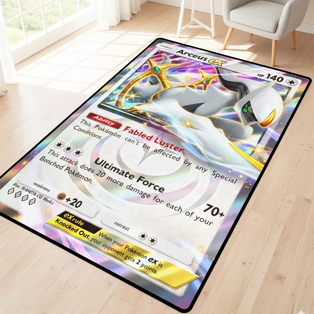 

Ковер с изображением покемона, мягкий пушистый нескользящий напольный коврик, декор детской комнаты Sylveon Charizard, подарок Evee Arceus для любителей аниме, быстрая доставка
