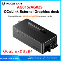 AOOSTAR AG01 OCulink/USB4 Graphics Docking Station 2*8pin Buit-in 400W Supply Power Game PCIex16 Extension interface Open Space