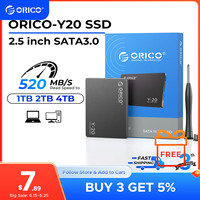 ORICO SATA III SSD 2.5” Internal Solid State Drive 3D NAND 512GB 1TB 2TB 4TB  UP to 550MB/s for Upgrade PC Laptop Desktops Y20