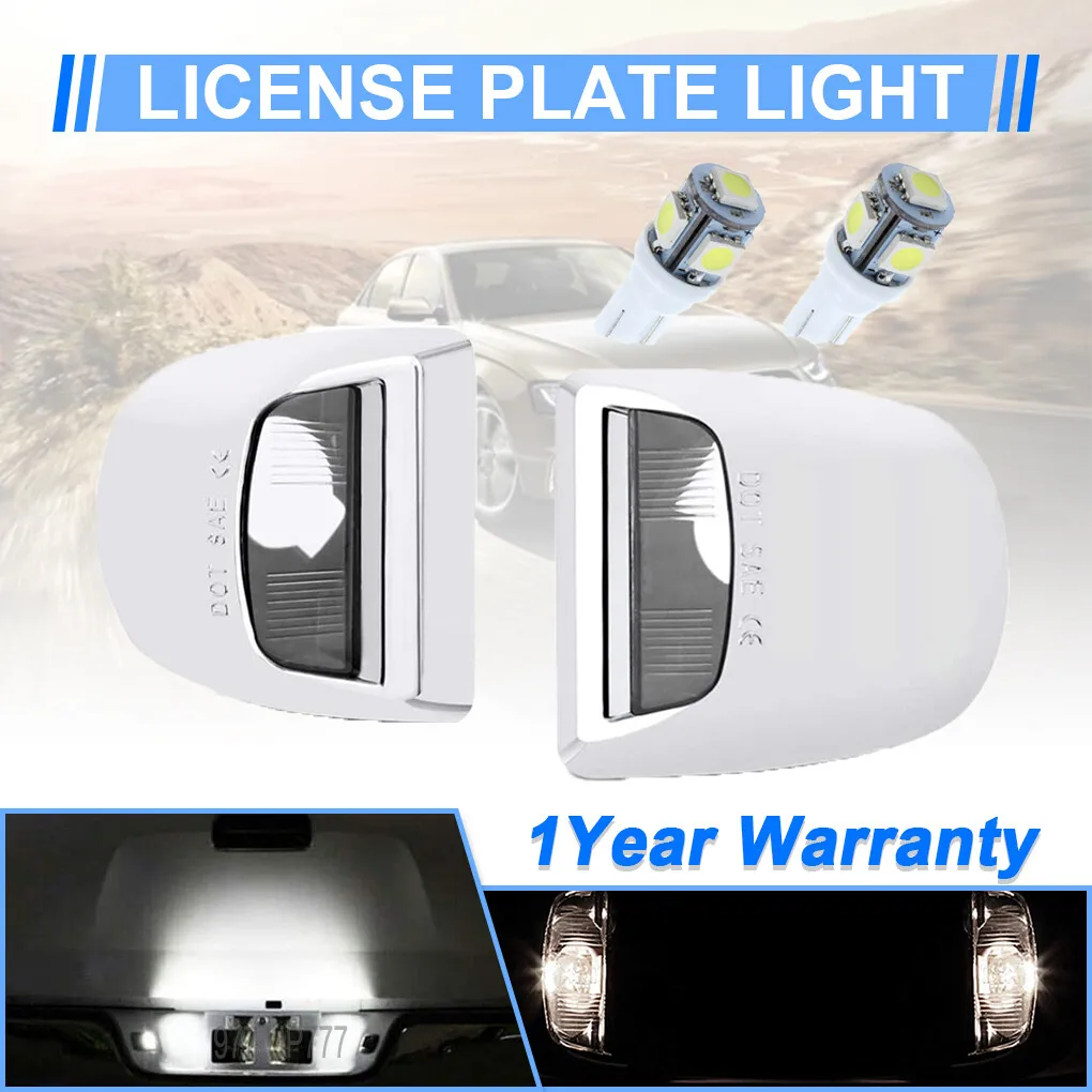 

Winetis 2 шт. светодиодные фонари номерного знака, лампы номерного знака, трубка DRL для Chevy Chevrolet Silverado GMC Sierra 1500 2500 6000K, белый