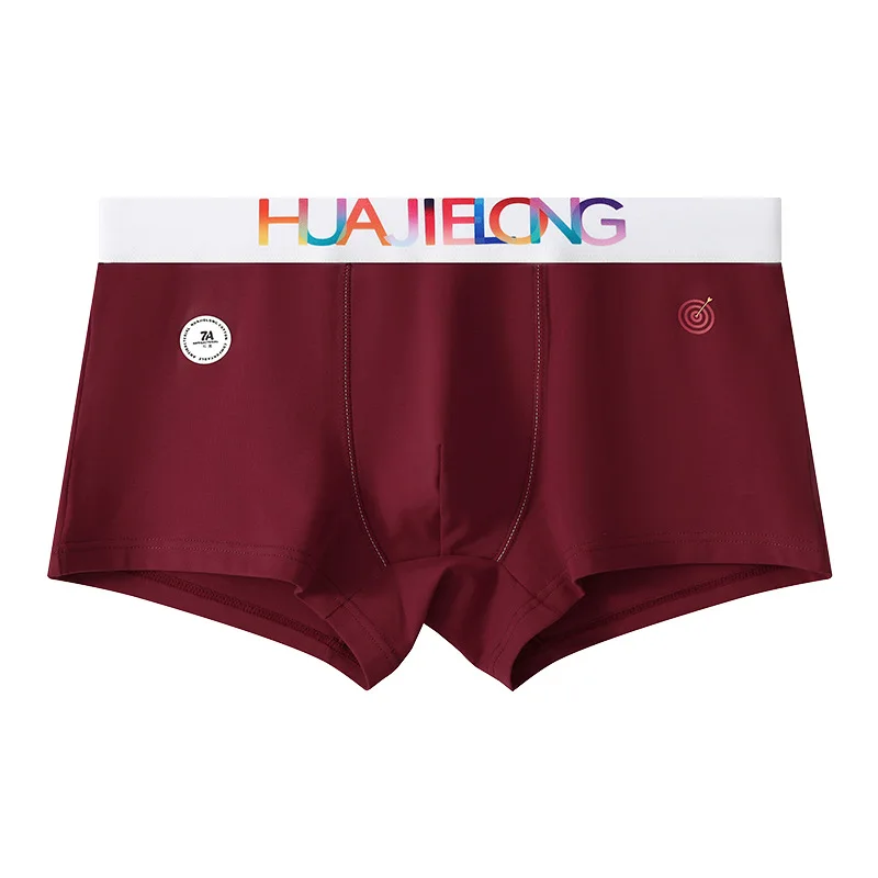 Solid Color New Cotton Men's Underwear Boxers Breathable Youth Boys Trendy Shorts Underpants Boxshorts Men Panties