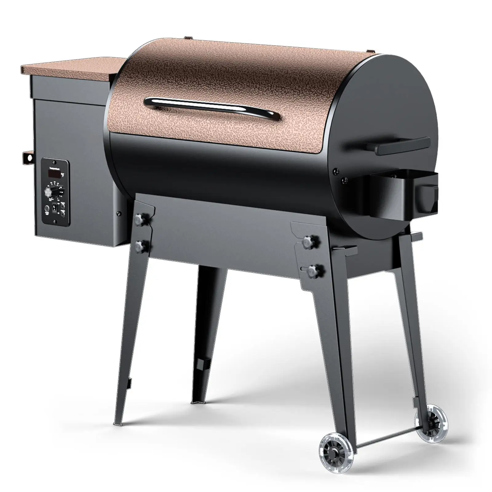 Wood Pellet BBQ Smoker Stainless Steel Foldable Legs Grill With Digital Temperature Control Pellet Grill For Outdoor