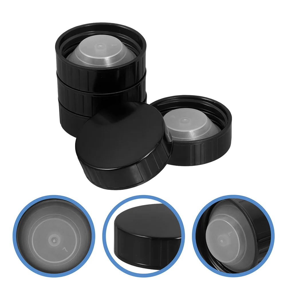 8Pcs Screw Cap Round Glass Bottles Cone Cap Reagent Bottle Sealing Cap Jug Caps Screw Caps Bottle Lids Caps Caps Brewing
