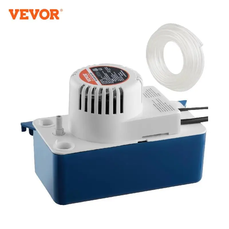 VEVOR Condensate Removal Pump 65GPH 15ft Lift / 100GPH 24ft Lift 115V Automatic AC Condensation Pump for Air Conditioner, HVAC