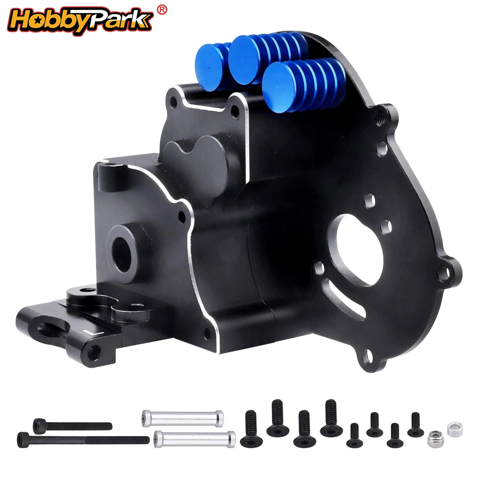 HobbyPark Aluminum Transmission Case for 1/10 2WD Traxxas Slash Rustler Stampede Replacement of 3691