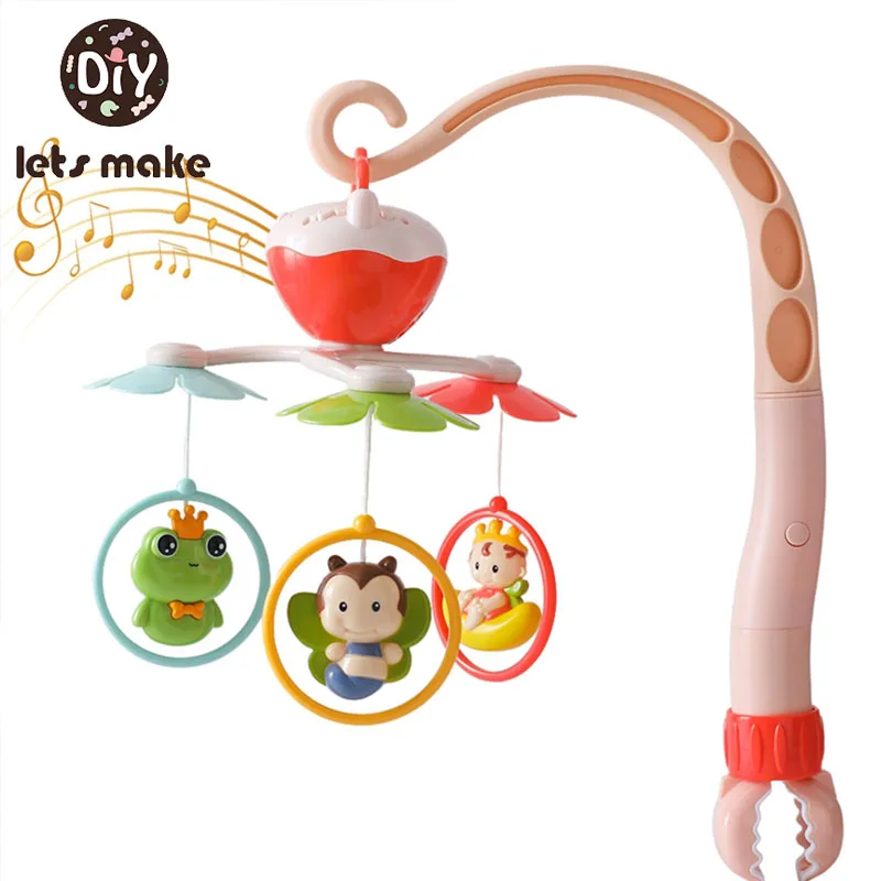 Baby Crib Mobile Rattle Toy For 0-12 Months Infant Rotating Musical 360 Degree Rotating Bed Bell Educational For Newborn Gift