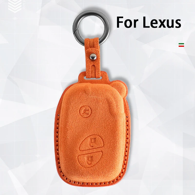 

For Lexus NX IS RX ES GX LX LS UX GS430 ES350 GS350 LX570 IS350 RX350 IS25 Suede Car Key Case Shell for Lexus 3 Button Keychain