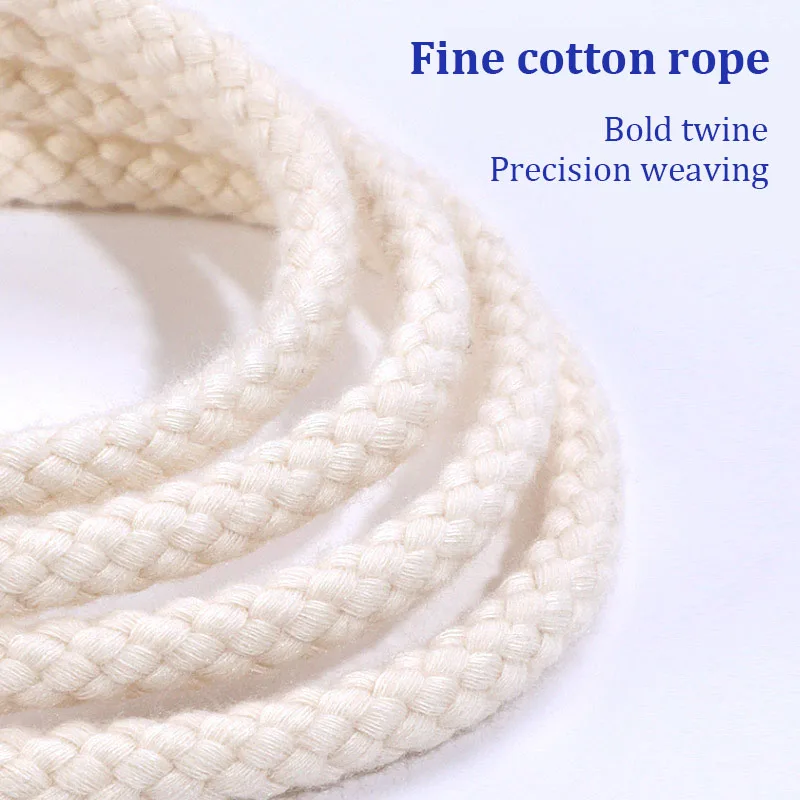 New Classic Round Shoelaces Cotton Hemp Rope  6.9mm Bold Cashew Flower Shoe Laces Weave Canvas Shoelace for Casual Sneakers AF1