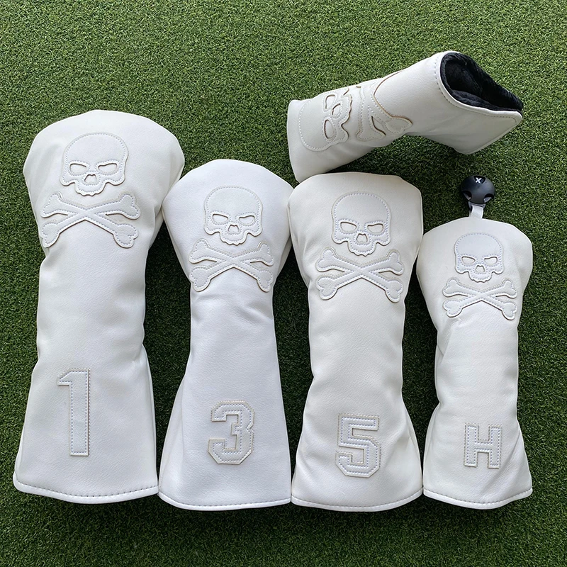 Golf club cover wood cover Golf club shaft fairway wood cover Golf club head Protective Cover Skull