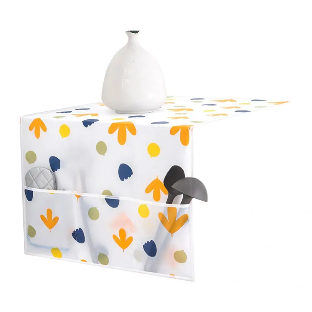 Protector de refrigerador ligero con cubierta de refrigerador de bolsillo, conveniente paño de refrigerador práctico para Cocina