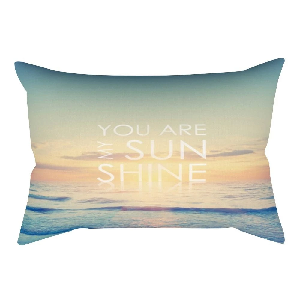 

Декоративная наволочка для спальни с геометрическим буквенным узором, прямоугольная, из полиэстера, для дивана в гостиной