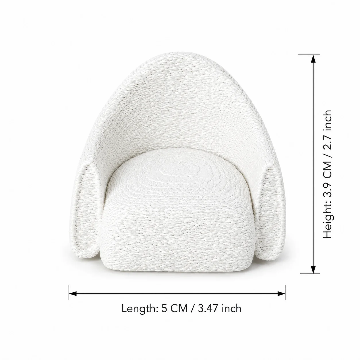 Baby house single-person sofa chair model, miniature courtyard living room furniture decorative item accessory - view 6