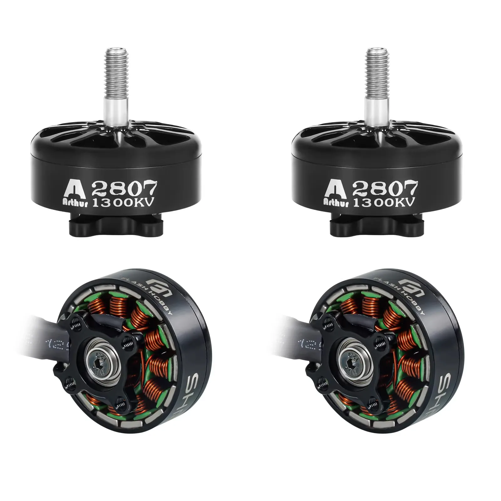 

Бесколлекторный двигатель FLASHHOBBY SHRKE A2807 2807 6S 1300KV (4 шт.) для FPV-дронов, 7-дюймовых квадрокоптеров для фристайла и дальних полетов (LR7), радиоуправляемых моделей