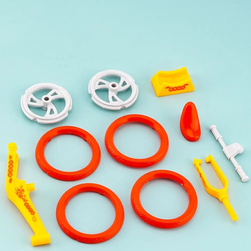 Kinder Puzzel Speelgoed Geassembleerd Fiets Speelgoed Model Glijdende Beweegbare Mini Fiets Plastic Speelgoed Onderwijs Handgemaakte Balans Auto Speelgoed